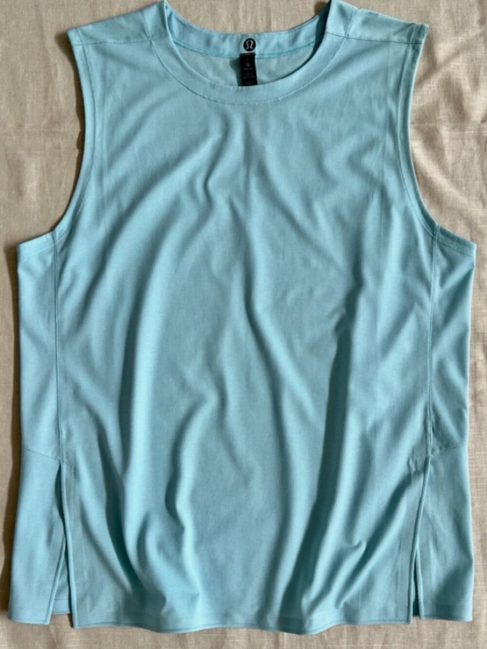 💜 Lululemon Lab Esker Tank *Mesh, Light Blue, Quick Dry, Sweat-wick, Anti stink